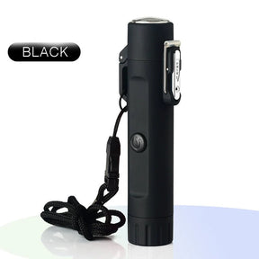 Outdoor Travel Compass Rechargeable Lighter Tube Waterproof Lighter Usb Pulse Lighter