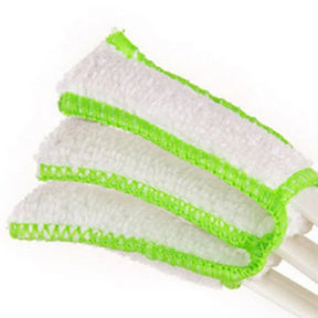 Double Head With Rag Blinds Cleaning Brush Household Dusting Brush Dashboard Keyboard Brush