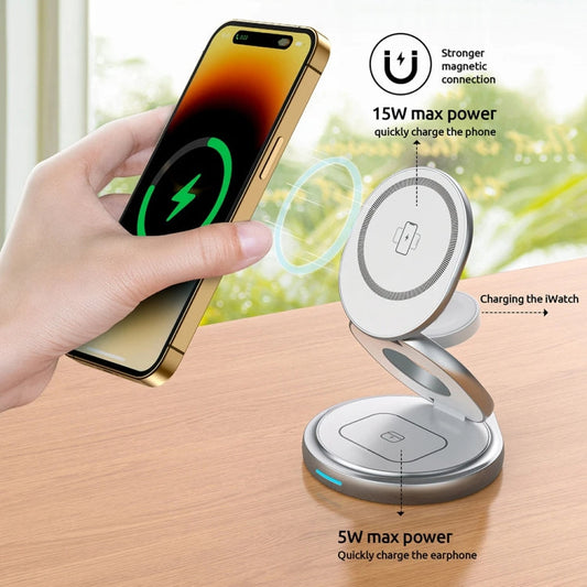 3-in-1 Magnetic Wireless Charger